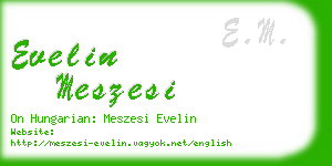 evelin meszesi business card